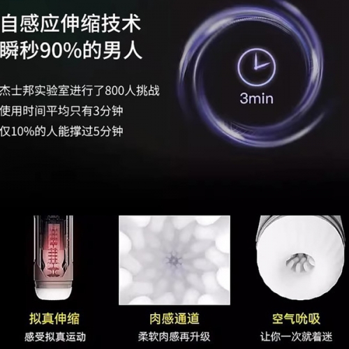 杰士邦暴風姬伸縮加溫飛機杯